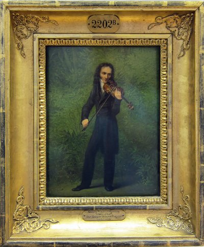 The Violinist Nicolo Paganini by Georg Friedrich Kersting